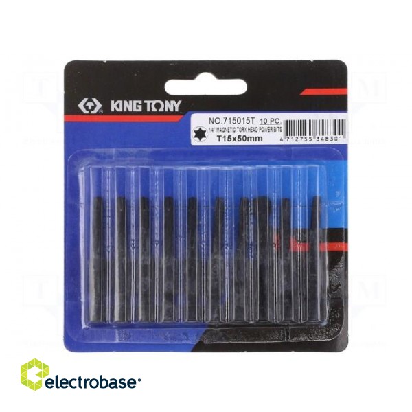 Screwdriver bit | Torx® | TX15 | Overall len: 50mm