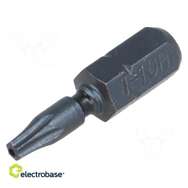 Screwdriver bit | Torx® with protection | T10H | Overall len: 25mm