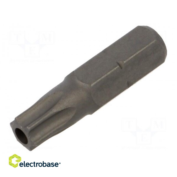 Screwdriver bit | Torx® with protection | T30H | Overall len: 25mm