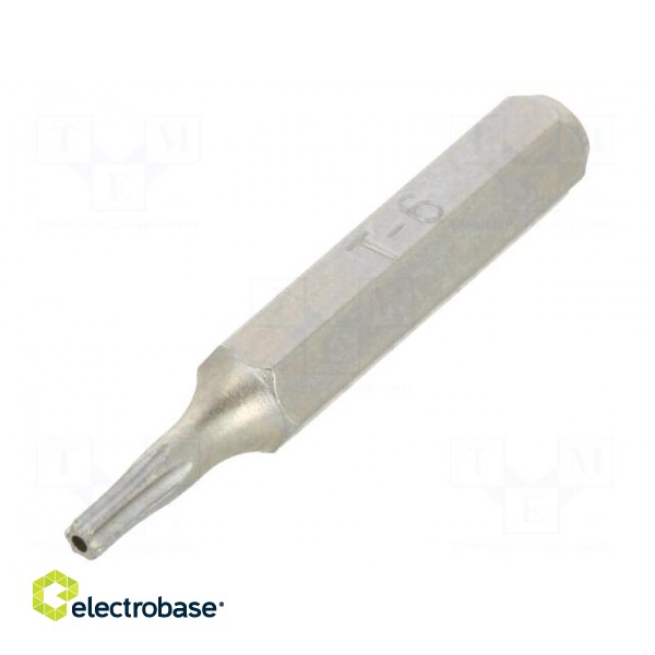 Screwdriver bit | Torx® with protection | T6H | Overall len: 27mm