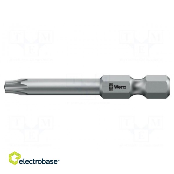 Screwdriver bit | Torx® with protection | T15H | Overall len: 70mm