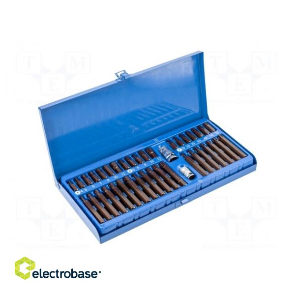 Kit: screwdriver bits | hex key,spline (12-angles),Torx® | 40pcs.