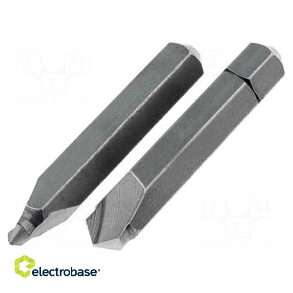 Kit: screwdriver bits | Pcs: 2 | 35mm | Mounting: 1/4" (C6,3mm)