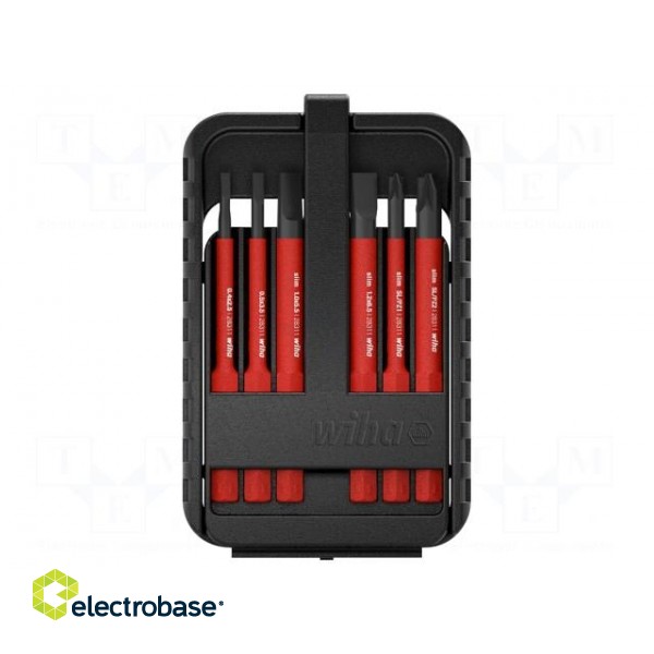 Kit: screwdriver bits | insulated | 1kVAC | Pozidriv®,slot | 75mm