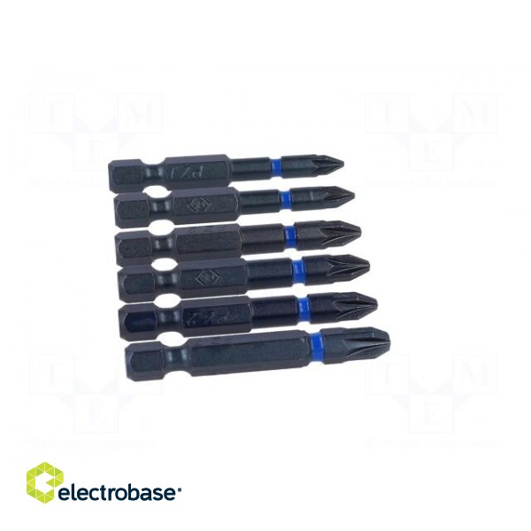 Kit: screwdriver bits | Pozidriv® | 50mm | Size: PZ1,PZ2,PZ3 | blister image 8