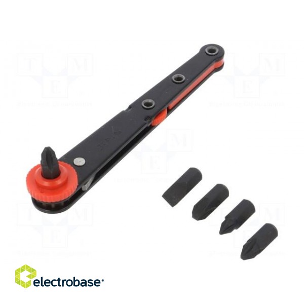 Kit: screwdriver bits | The set contains: screwdriving grip фото 1