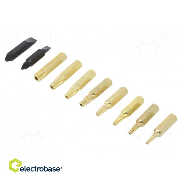 Kit: screwdriver bits | Phillips,Torx® with protection,slot фото 1