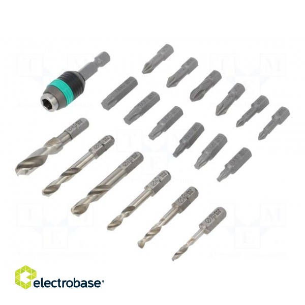 Kit: screwdriver bits | The set contains: HSS drills |  (6 pcs) image 1