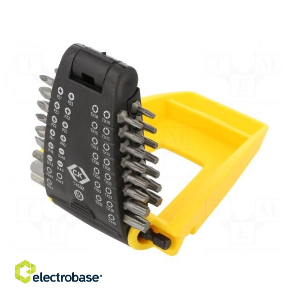 Kit: screwdriver bits | Pcs: 31 | 25mm | Mounting: 1/4" (C6,3mm) paveikslėlis 2