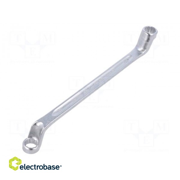 Wrench | box | 12mm,13mm | chromium plated steel | L: 220mm | offset