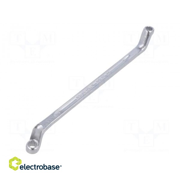 Wrench | box | 6mm,7mm | chromium plated steel | L: 165mm | offset
