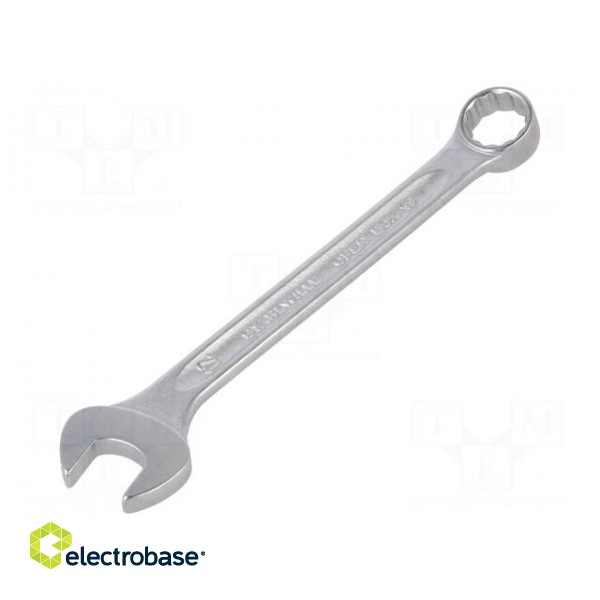 Wrench | combination spanner | 12mm | chromium plated steel