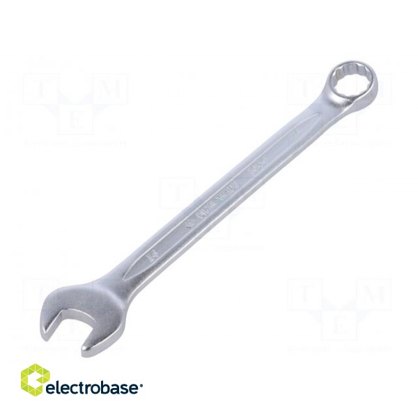 Wrench | combination spanner | 14mm | Chrom-vanadium steel | L: 185mm