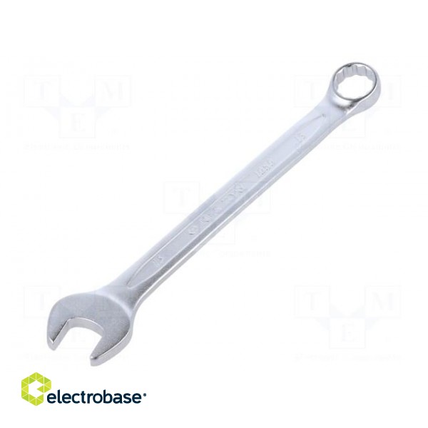 Wrench | combination spanner | 15mm | Chrom-vanadium steel | L: 195mm