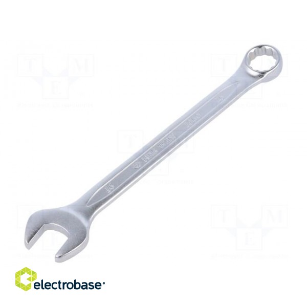 Wrench | combination spanner | 16mm | Chrom-vanadium steel | L: 205mm