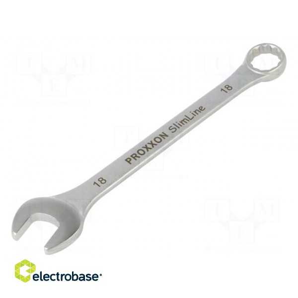 Wrench | combination spanner | 18mm | Overall len: 216mm | SlimLine