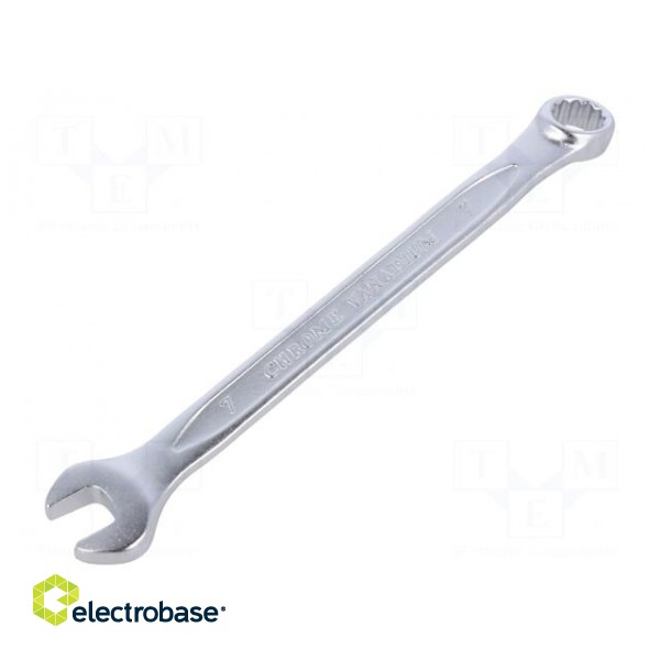 Wrench | combination spanner | 7mm | Chrom-vanadium steel | L: 115mm