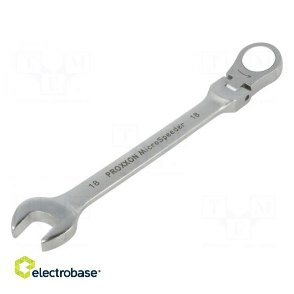 Wrench | combination spanner,with joint | 18mm | MicroSpeeder