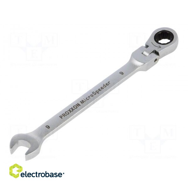 Wrench | combination spanner,with joint | 9mm | MicroSpeeder