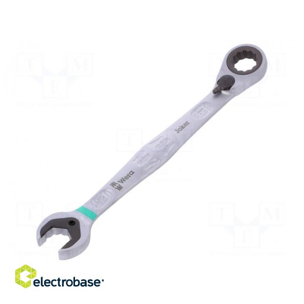 Key | combination spanner,with ratchet | 13mm | Overall len: 179mm image 1