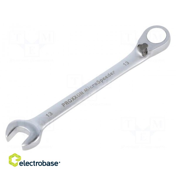 Wrench | combination spanner,with ratchet | 13mm | MicroSpeeder