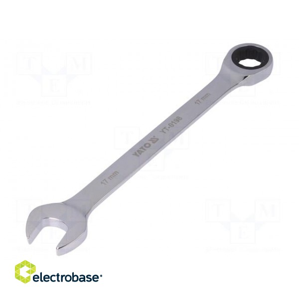 Key | combination spanner,with ratchet | 17mm