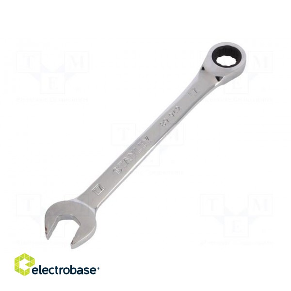 Wrench | combination spanner,with ratchet | 17mm | nickel plated