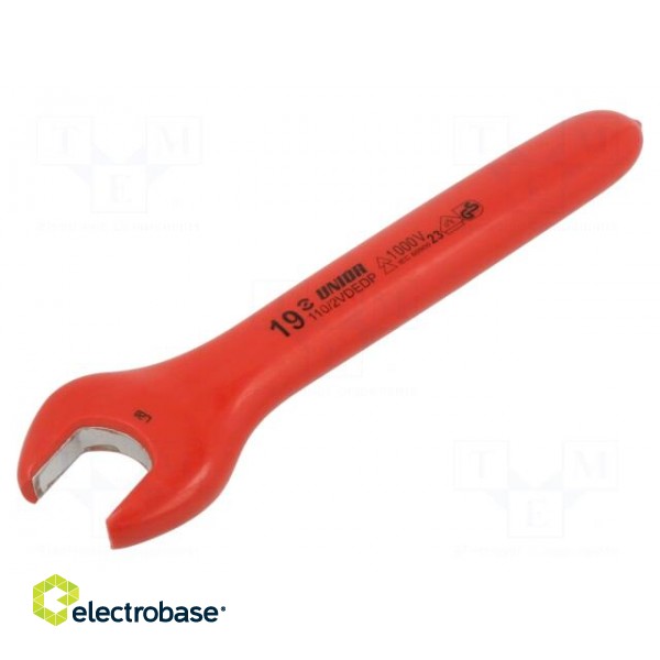 Wrench | insulated,single sided,spanner | 19mm | 110/2VDEDP