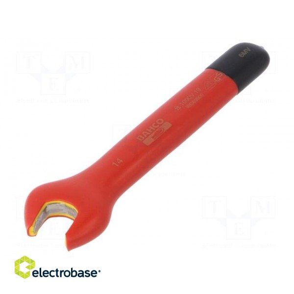 Key | insulated,spanner | 14mm | IEC 60900,VDE | tool steel | 140mm