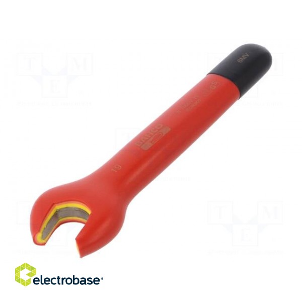 Key | insulated,spanner | 19mm | IEC 60900,VDE | tool steel | 175mm