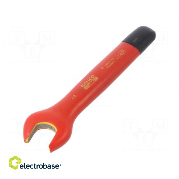 Key | insulated,spanner | 24mm | IEC 60900,VDE | tool steel | 210mm