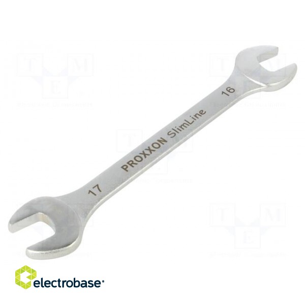 Wrench | spanner | 16mm,17mm | Chrom-vanadium steel | SlimLine