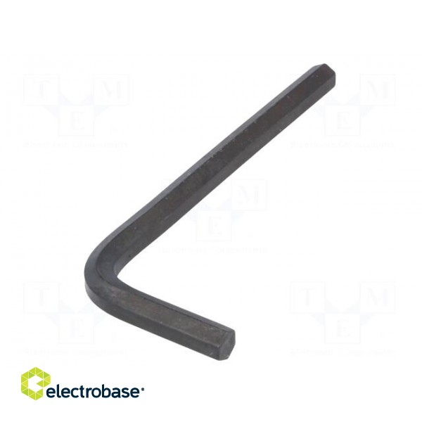 Wrench | hex key | HEX 6mm | Overall len: 90mm | Chrom-vanadium steel image 1