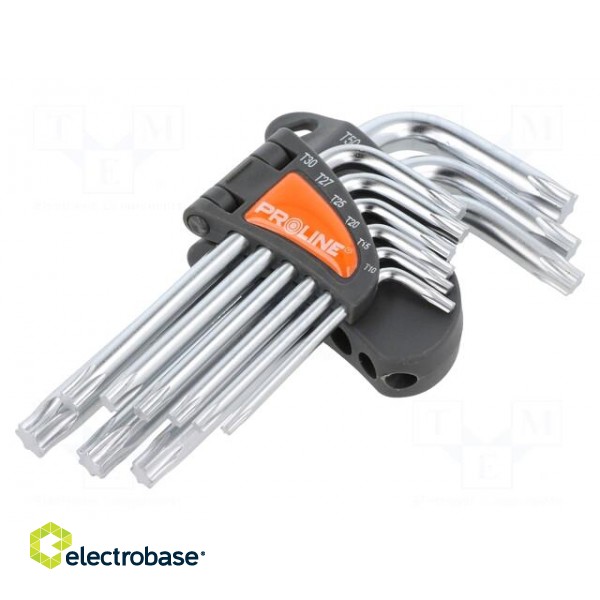 Wrenches set | Torx® | Chrom-vanadium steel | 9pcs. image 1