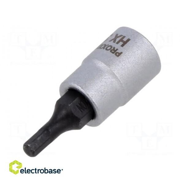 Socket | hex key,socket spanner | HEX 3mm | 1/4" | 33mm