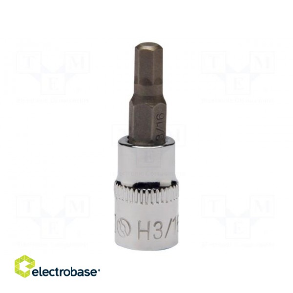 Socket | hex key,socket spanner | HEX 3mm | 1/4" | 37.5mm image 1