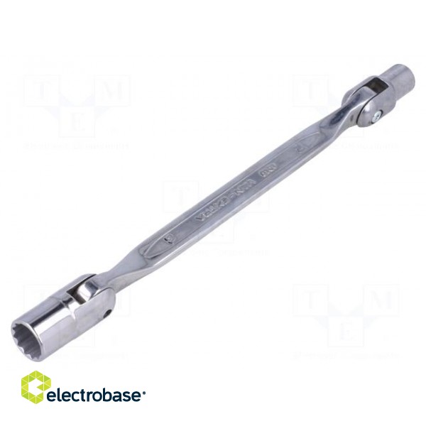Wrench | socket spanner,with joint | 10mm,13mm | tool steel image 1