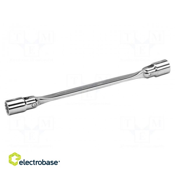 Wrench | socket spanner,with joint | 10mm,13mm | tool steel image 2