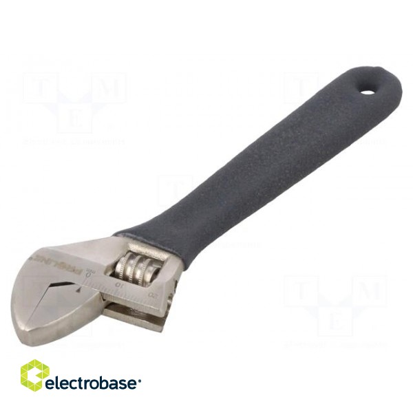 Wrench | adjustable | 150mm | Max jaw capacity: 19mm | forged,satin