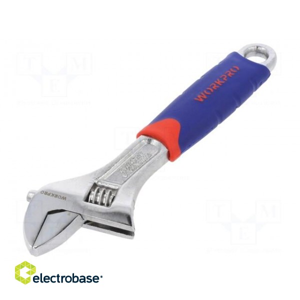 Wrench | adjustable | Tool material: chrome-vanadium steel | 200mm