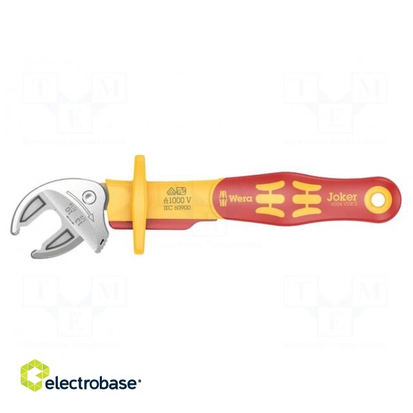 Wrench | insulated,adjustable,self-adjusting | 155mm | for to nuts image 2