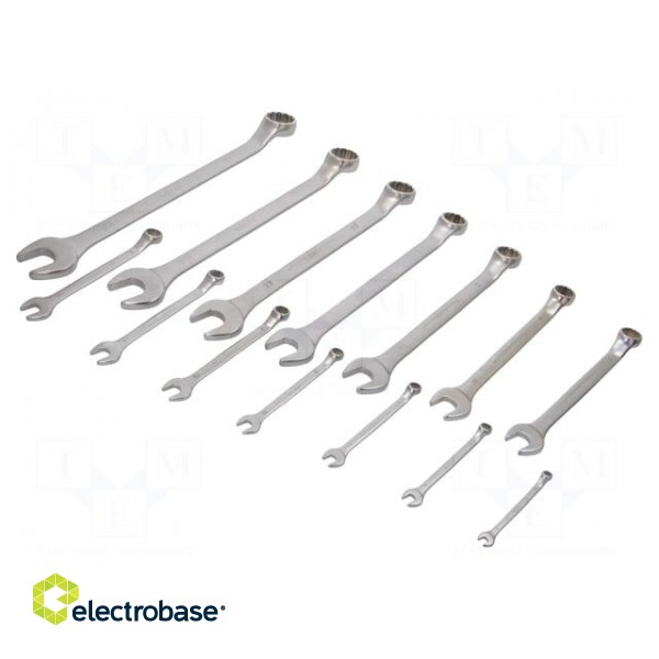 Wrenches set | bent,combination spanner | 14pcs. image 1