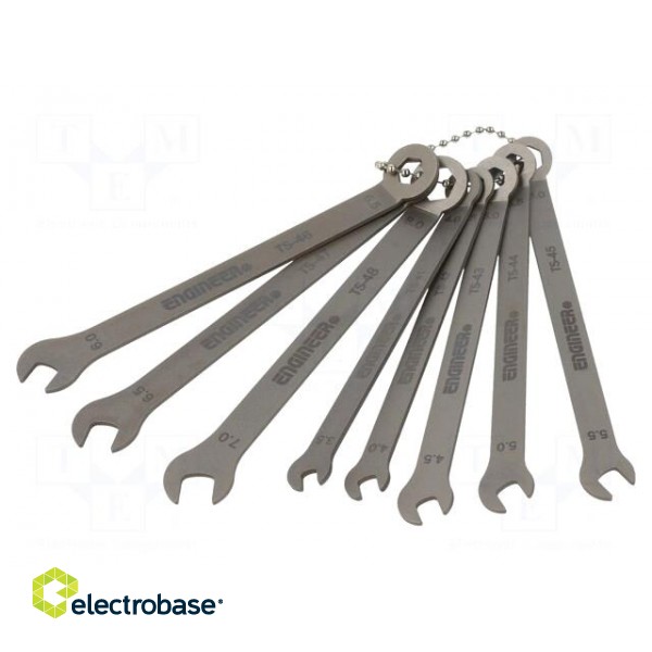 Wrenches set | combination spanner | stainless steel | 8pcs. фото 2