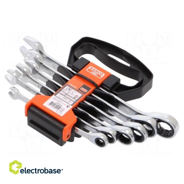 Wrenches set | combination spanner,with ratchet | 6pcs. image 2
