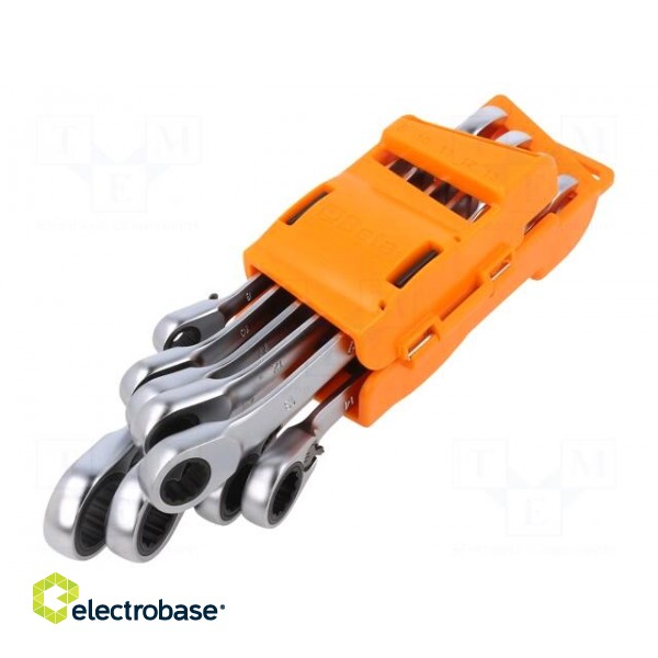Wrenches set | combination spanner,with ratchet | 9pcs. image 2
