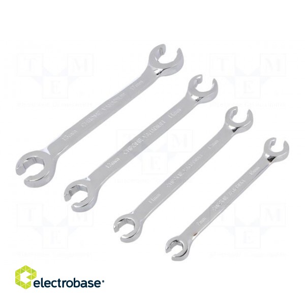 Key set | for brake lines,flare nut wrench | Pcs: 4 image 1