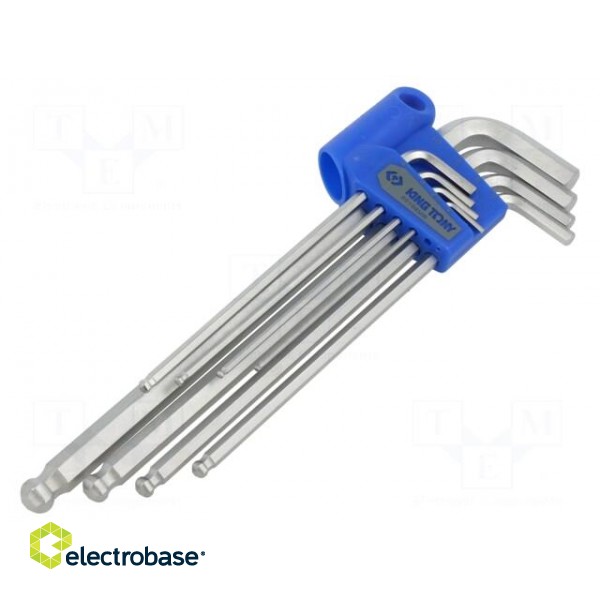 Wrenches set | hex key,spherical | long | 8pcs.