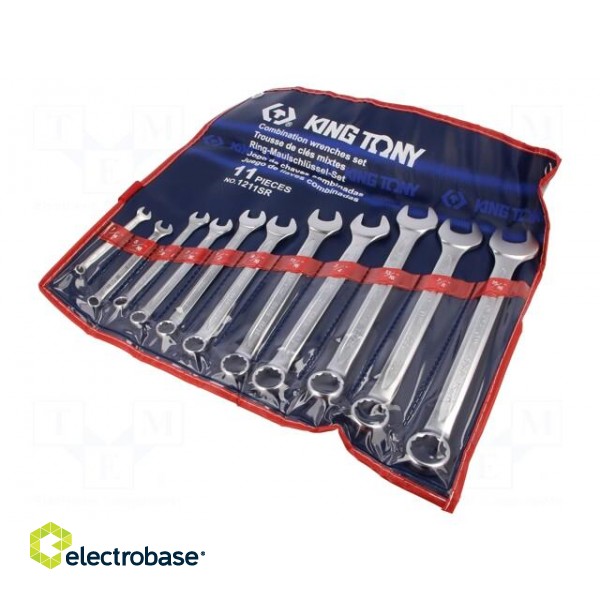 Wrenches set | inch,combination spanner | 11pcs. image 1