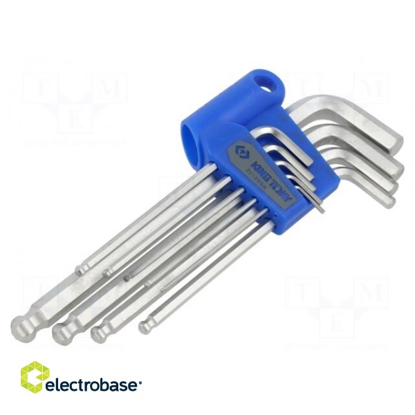 Wrenches set | inch,hex key | 9pcs.