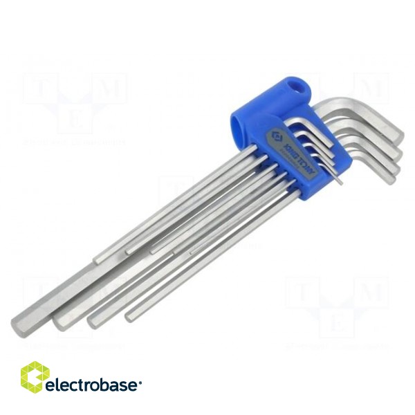 Wrenches set | inch,hex key | long | 9pcs.